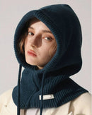 Wool Knit Balaclava Bonnet