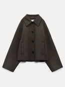 Single Breasted Cropped Jacket