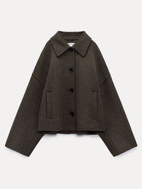 Single Breasted Cropped Jacket