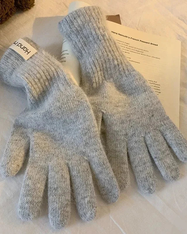 Stretchy Touchscreen Knit Mittens