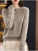 Soft Cashmere Knit Crew Neck Pullover