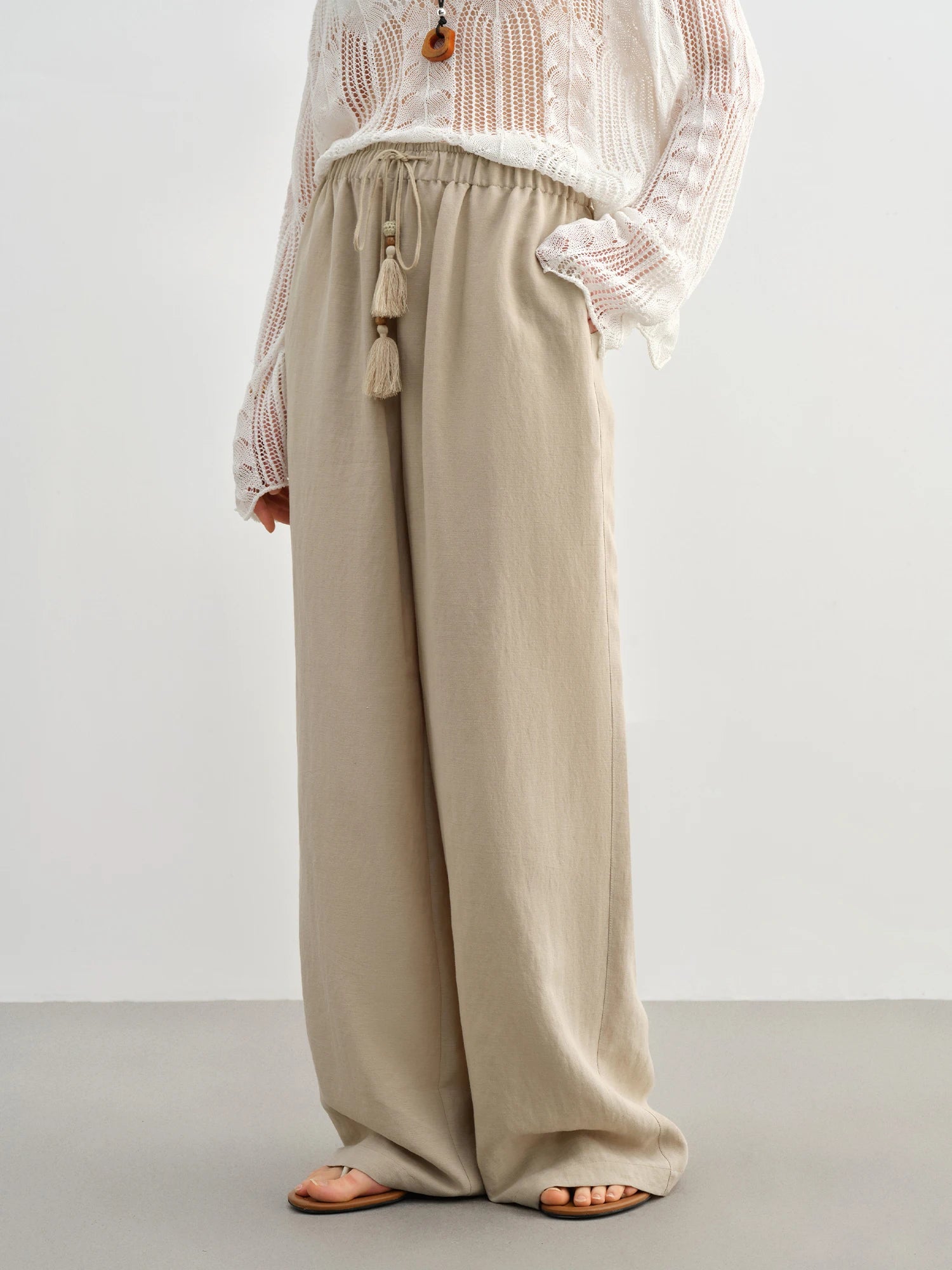 Relaxed Fit & Breathable Tencel Blend Pants