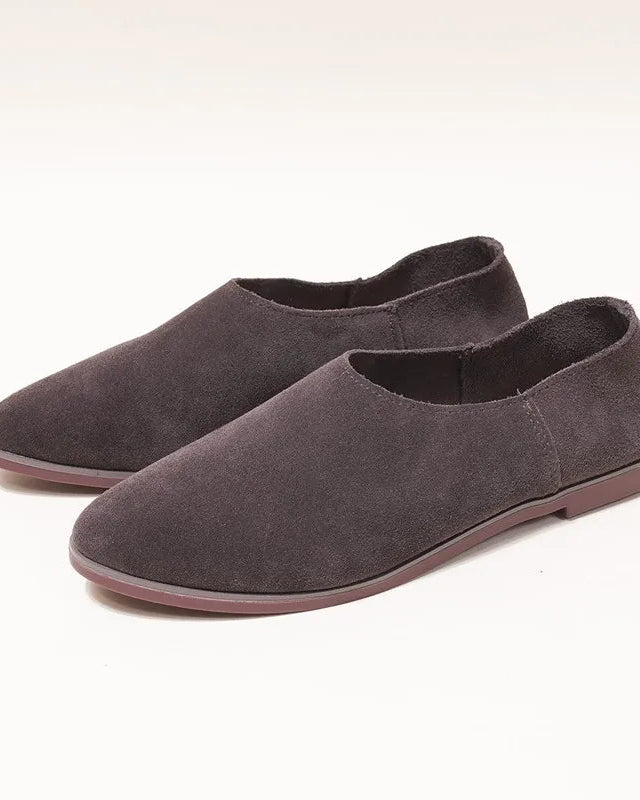 Women's Pointed-Toe Suede Loafers