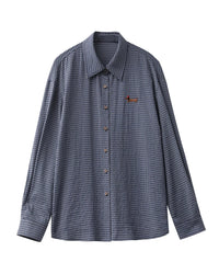 Relaxed Plaid Office Blouse