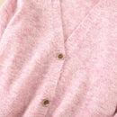 Wool Blend Soft Knitted Short Cardigan