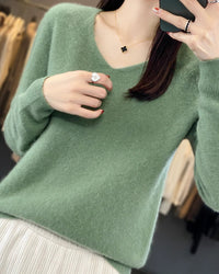 Merino Wool V-Neck Sweater