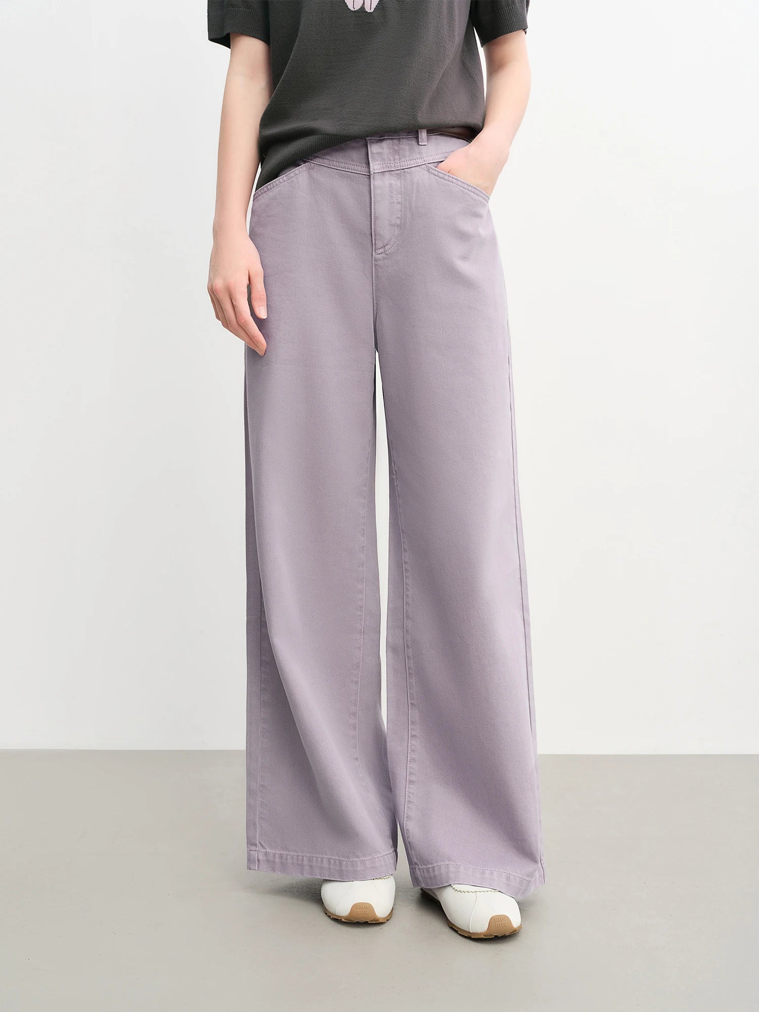 Multi-Color Straight Jeans