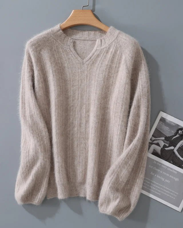 Mink Cashmere Knitted Pullover