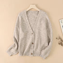 Wool Blend Soft Knitted Short Cardigan