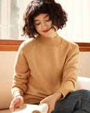 Stylish Cashmere Turtleneck Thick Knitted Sweater