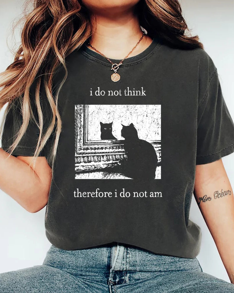 Fun Cat Print T-Shirt
