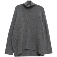 100% Wool Loose Turtleneck Sweater