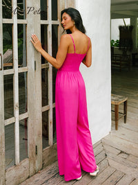 Thin Straps Wide Leg Jumpsuit