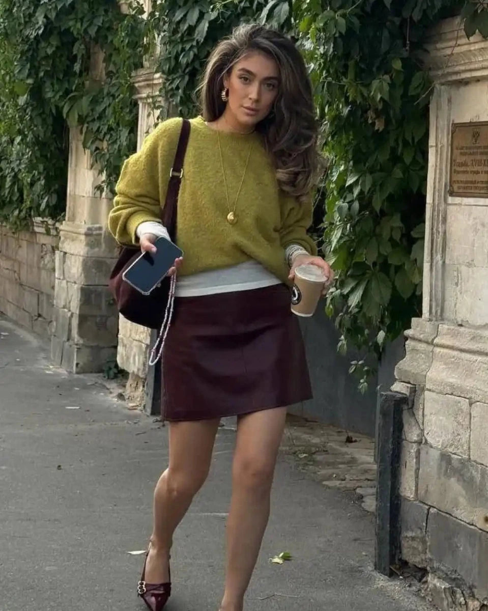 Loose And Soft Round Neck Knit Sweater