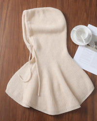 Hooded Wool Shoulder Cape