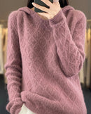 Mink Cashmere Hooded Sweater