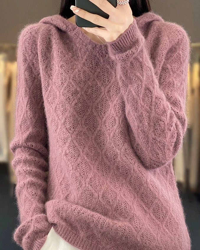 Mink Cashmere Hooded Sweater
