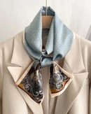 Women's Printed Silk Scarf & Shawl