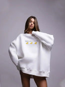 Oversized Ducks Printed Sweatshirt