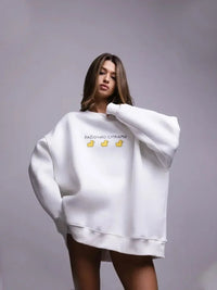 Oversized Ducks Printed Sweatshirt