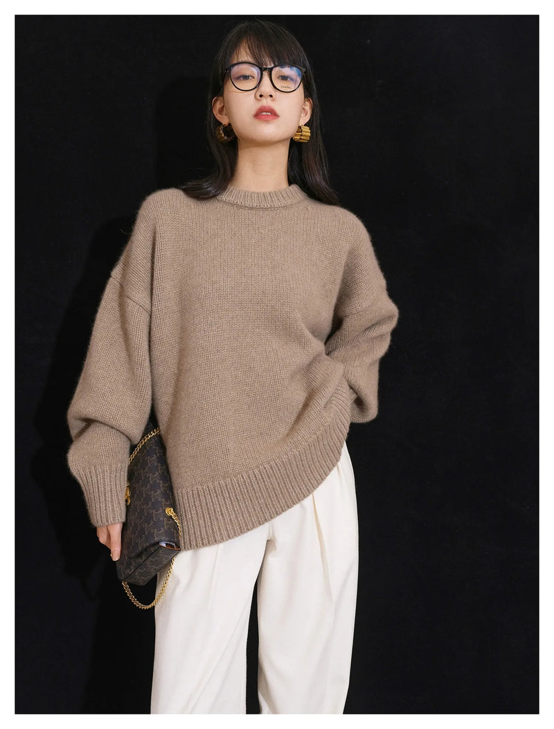 Round Neck Wool Sweater