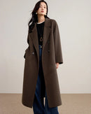100% Wool Double-Faced Loose Long Coat