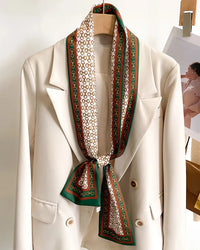 Women's Printed Silk Scarf & Shawl