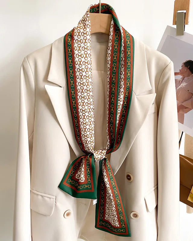 Women's Printed Silk Scarf & Shawl