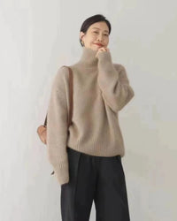 Oversized Turtleneck Cashmere Sweater