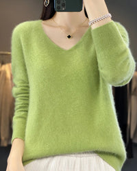 Merino Wool V-Neck Sweater
