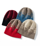 Snowflake Wool Cashmere Beanie