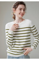 Classic Stripped Cashmere Sweater