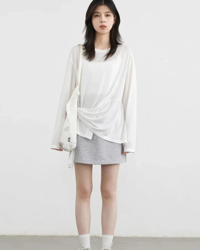 Lightweight Lyocell Long Sleeve Top