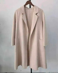Belted Wool-Blend Wrap Coat
