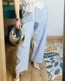 Elastic-Waist Wide-Leg Pants