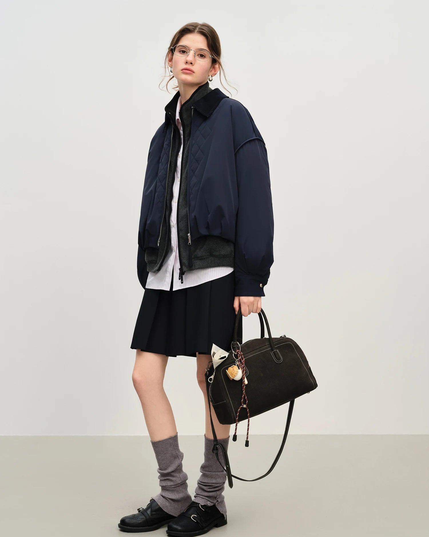 Lightweight Quilted Patchwork Short Jacket