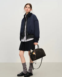 Lightweight Quilted Patchwork Short Jacket