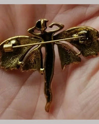 Retro Art Nouveau Elf Brooch
