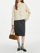 Short Loose Wool Coat