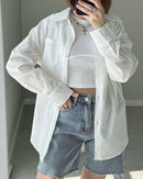 Oversized Cotton Linen Shirt