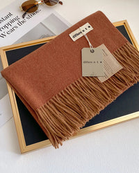 Faux Cashmere Thick Wrap Scarf in Colors