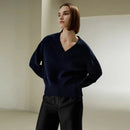 Cashmere Blended V-Neck Sweater