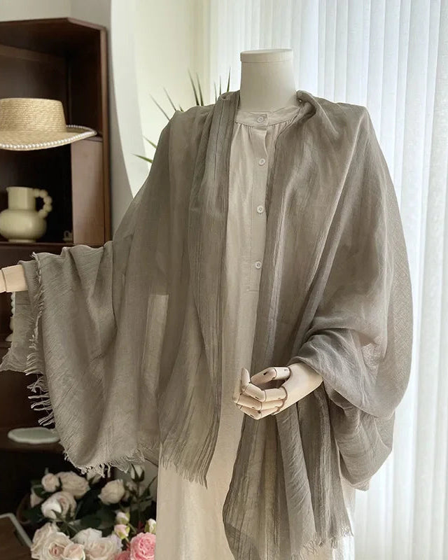 Lightweight Gauze Scarf Shawl