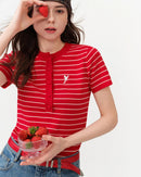 Striped Slim Knit Top