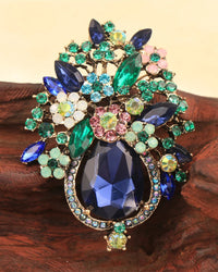Exquisite Baroque Floral Design Brooch