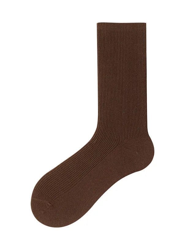 Combed Cotton Pile Crew Socks