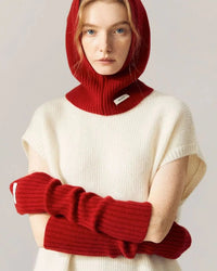 Soft Wool Hooded Neck Warmer Beanie