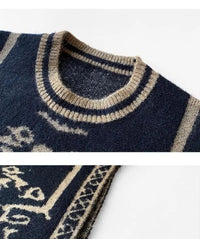 Vintage Round Neck Knitted Vest