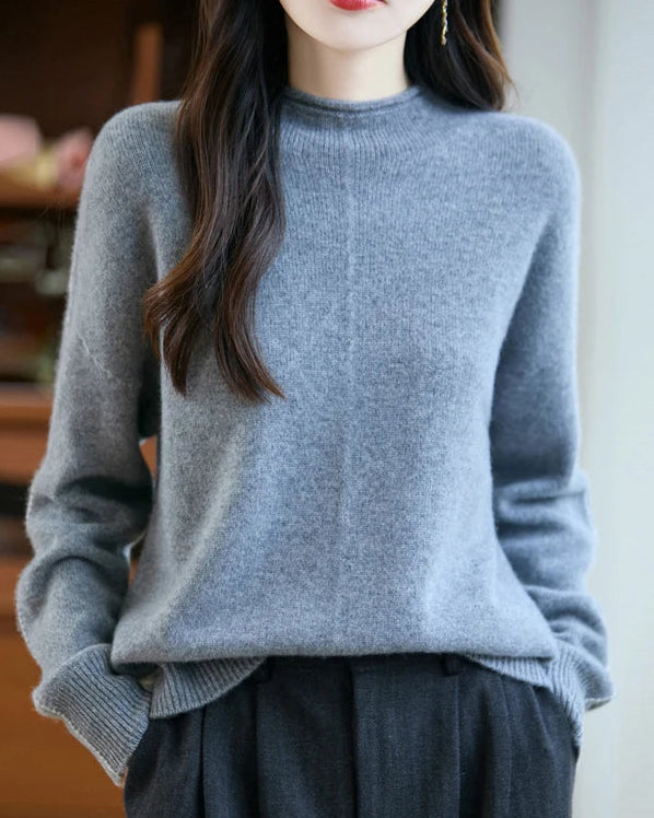 Rolled-Neck Merino Wool Sweater