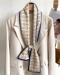 Women's Printed Silk Scarf & Shawl